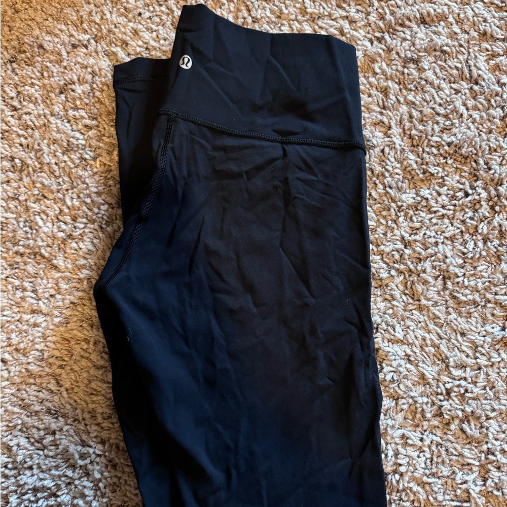 LuluLemon black Wunder Train High Rise Leggings